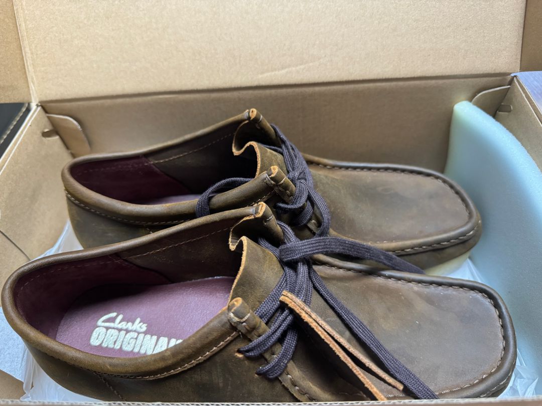 클락스 왈라비 비즈왁스 신발 (가죽, 새상품)
