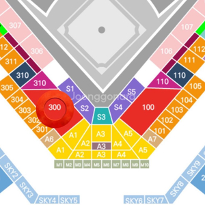 5/30 롯데 vs 한화 3루 내야탁자석 300블럭