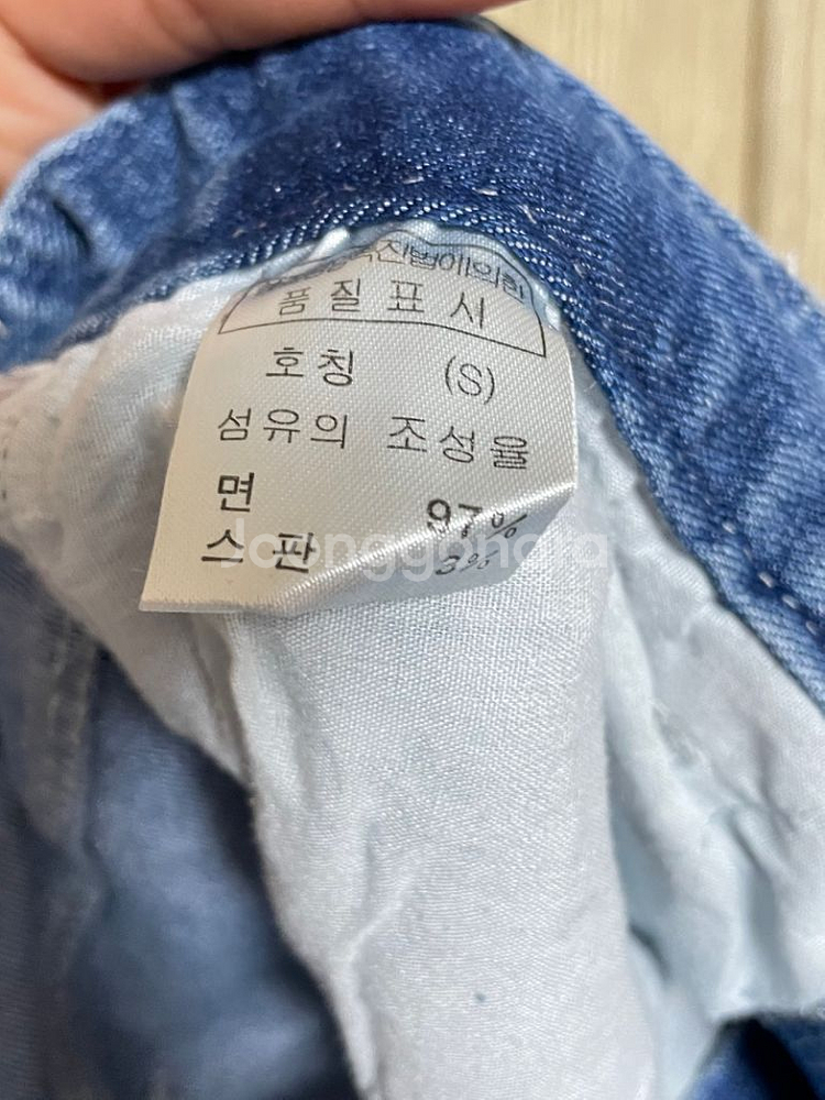 워싱 데님 청반바지 (숏팬츠) S--4