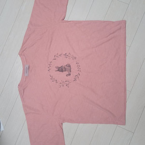새상품급처!바닐라비 피치핑크딸기우유 토끼티셔츠 레니본