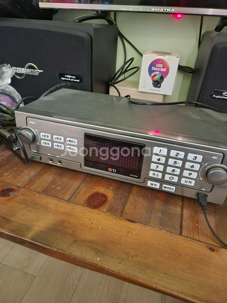 태진미디어 가정용 노래방 TKR-365HK+앰프+스피커--2
