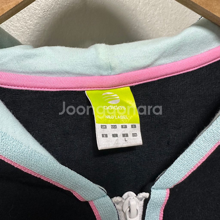아디다스 일본판 네오라벨 디자인 후드 집업--3
