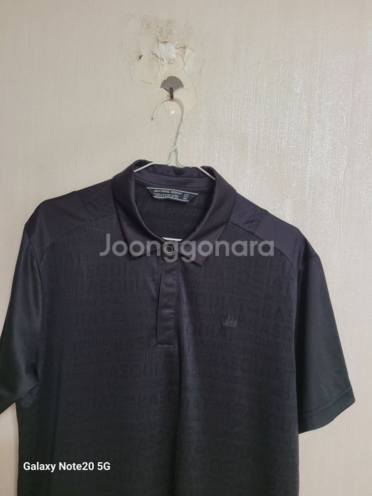 남성 장미쉘바스키아 골프 반팔 카라티셔츠(스판100)--1