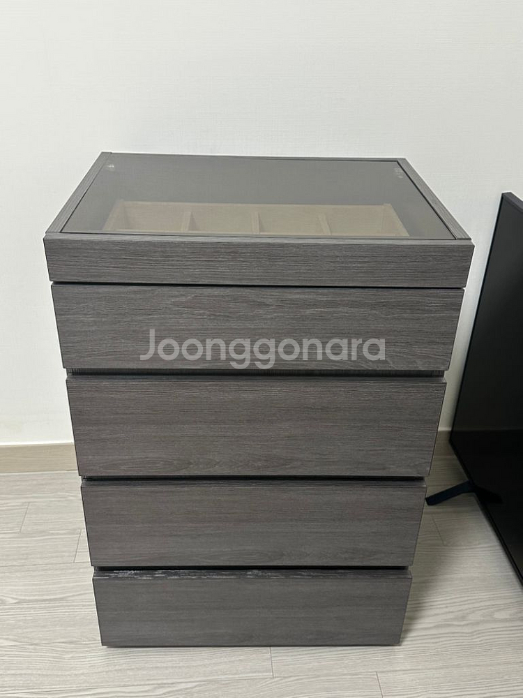 ㄷ아일랜드 4단 서랍 수납 장 거의 새것 판매--4