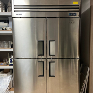 [스키피오] 간냉식 냉장고 45박스 냉동(좌)/냉장(우