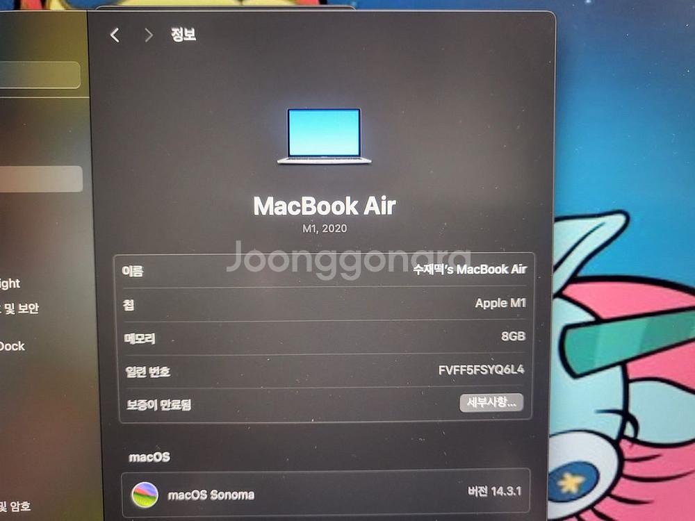 맥북에어 m1 + 매직마우스--3