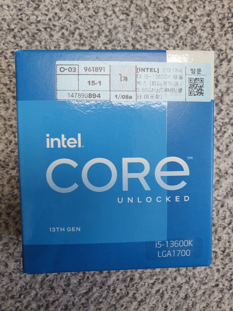 i5-13600k 인텔 CPU 팔아요.