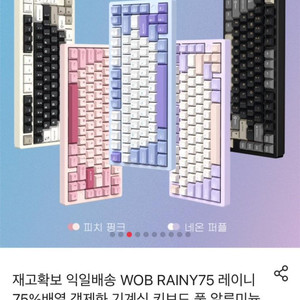 [구매원함] Rainy75 레이니75 중옵 블루