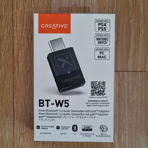 CREATIVE BT-W5 블루투스5.3 동글 미개봉