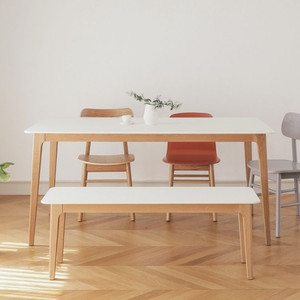 오블리크테이블 나노 소프트 테이블 4인식탁 +의자4개