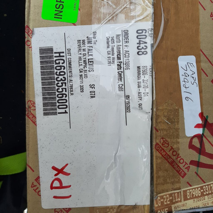 2002-2005 Lexus Mirror ES330 이미지