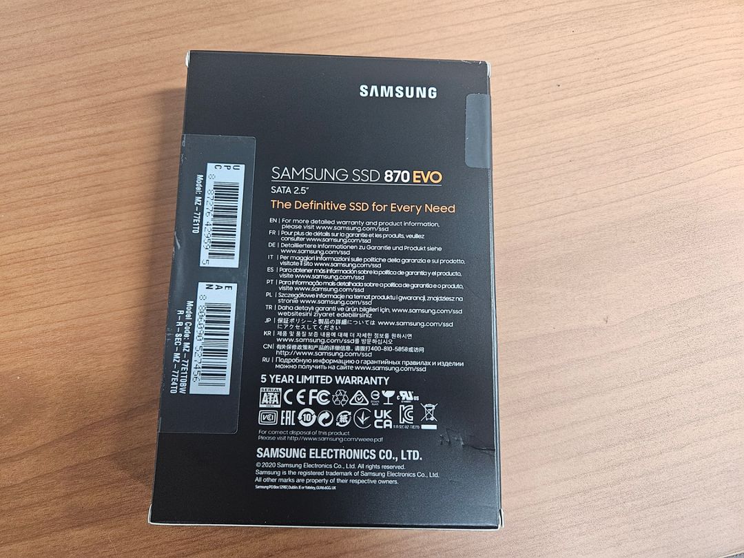 SSD 1TB 삼성 EVO 870 2.5인치