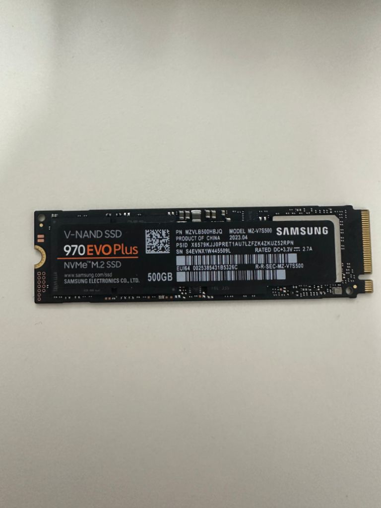삼성 970 EVOPlus NVME SSD 500GB
