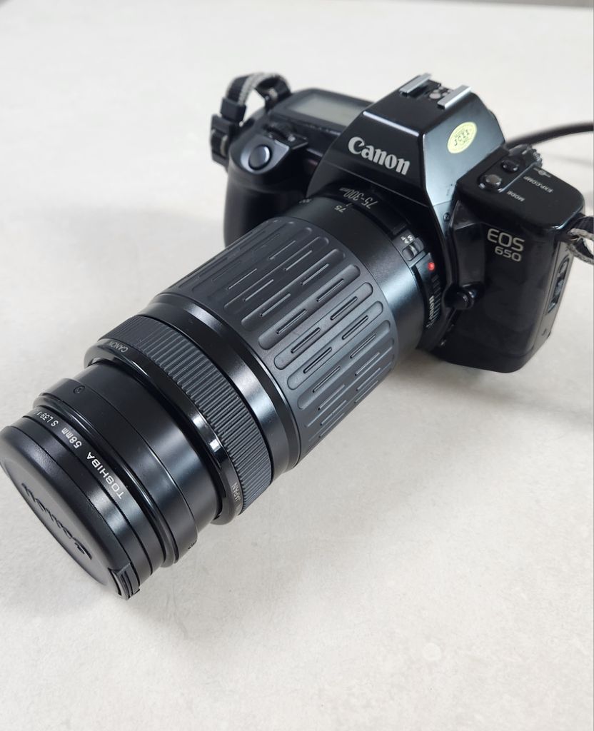 캐논 eos 650 필름카메라 풀세트(렌즈 2개)