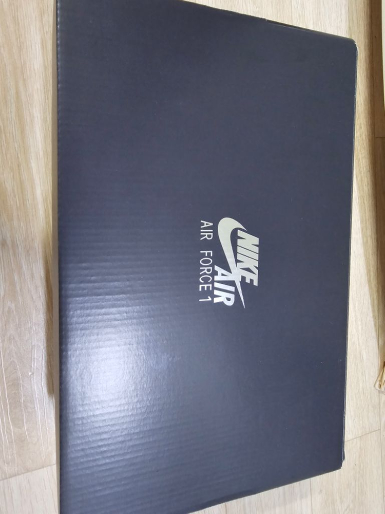 나이키 에어포스1 프레쉬 블랙 235 새제품--7