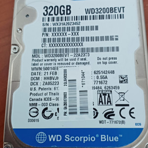 wd. 320gb sata hdd