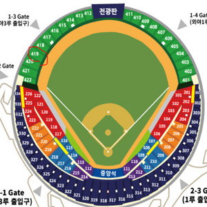 6/7 기아 vs 두산 419구역 2열 2연석