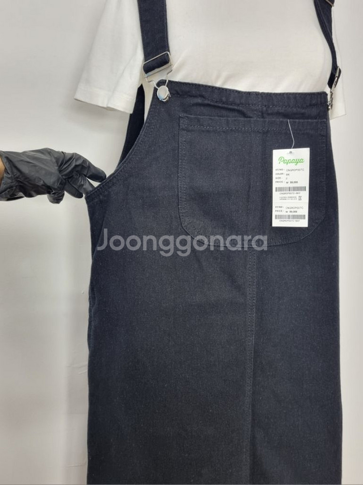 [파파야][새상품]멜빵스커트/널널한사쥬/봄가을용두께--4
