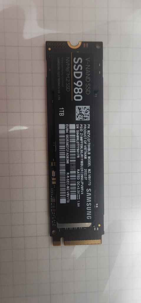 삼성 SSD 1TB판매합니다 980모델