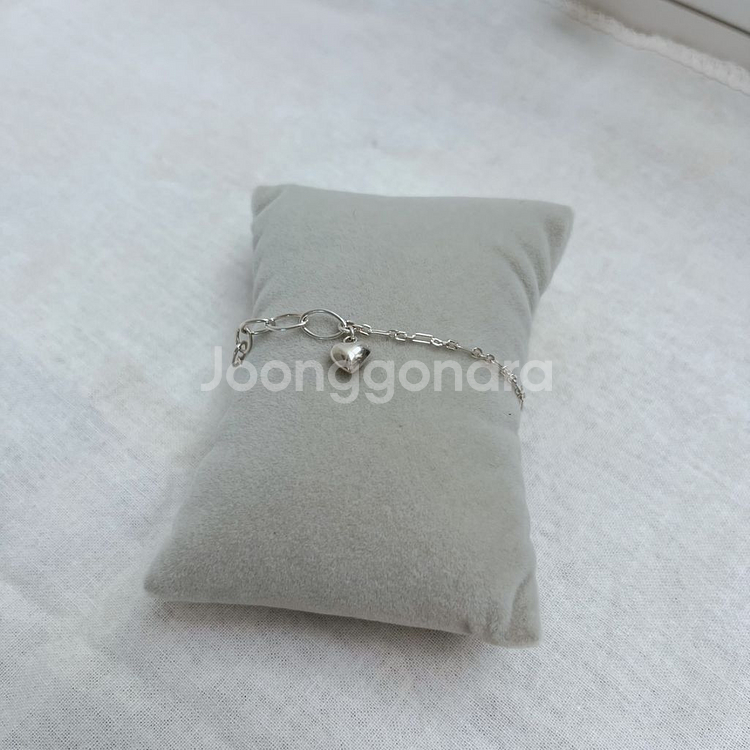 디모멘트 하트 통통 팔찌 (925실버)--5
