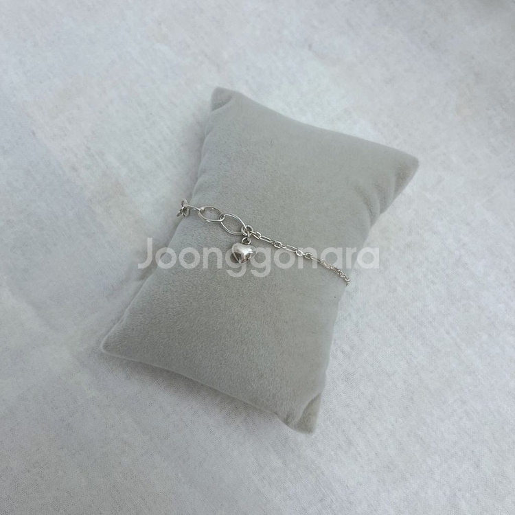 디모멘트 하트 통통 팔찌 (925실버)--4