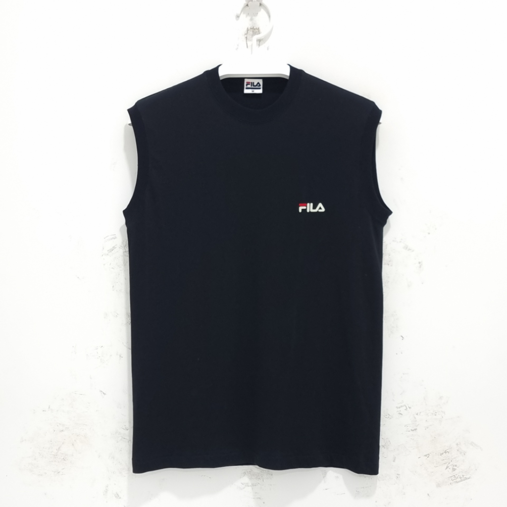 휠라 남성 민소매 티셔츠 나시 검정 블랙 95 M