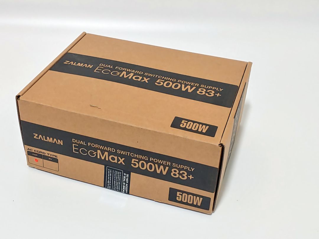 잘만 에코맥스 500W 83+ 파워서플라이(단순개봉품)