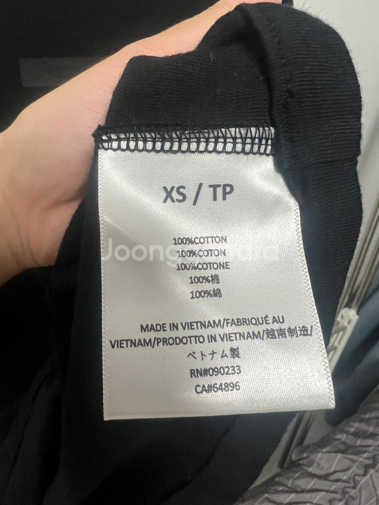 24SS 피오갓 에센셜 블랙 크루넥 티셔츠 xs--3