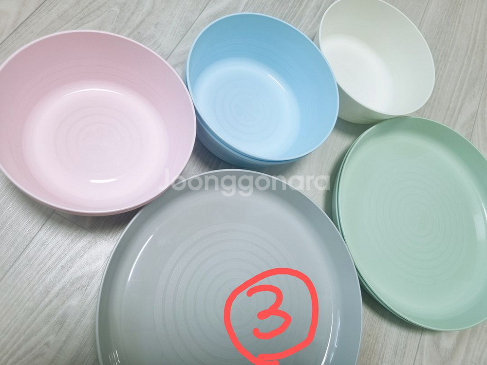 [새상품] 이케아 칼라스 유아그릇 접시 식기류--2
