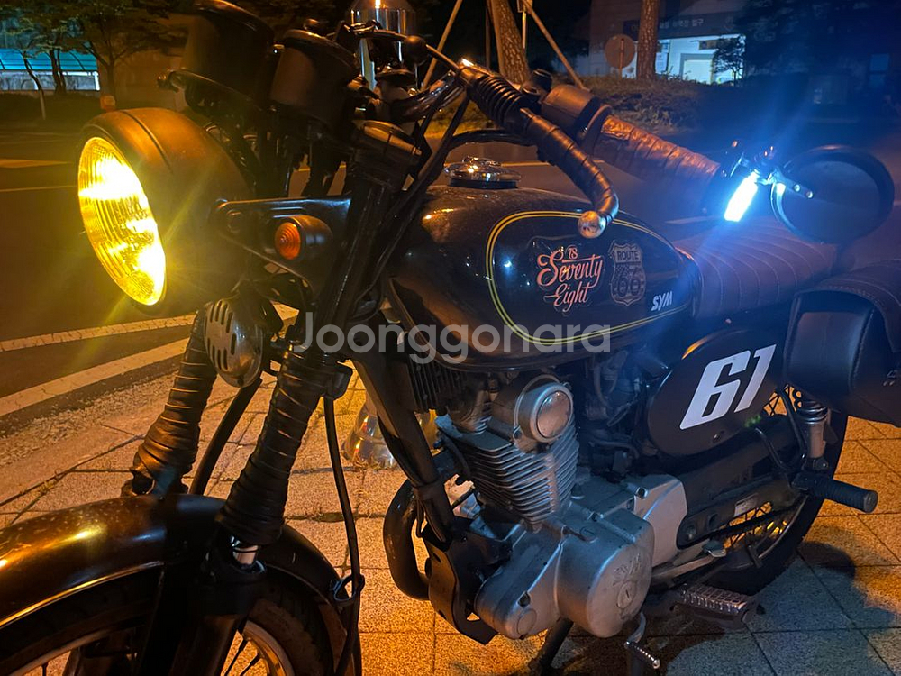 울프 125 08년식 카페레이서 커스텀 가격내림--7