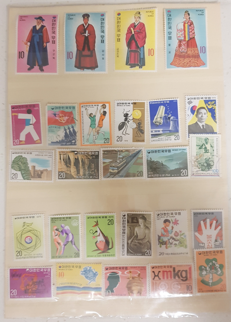 1970년대 우표 52장