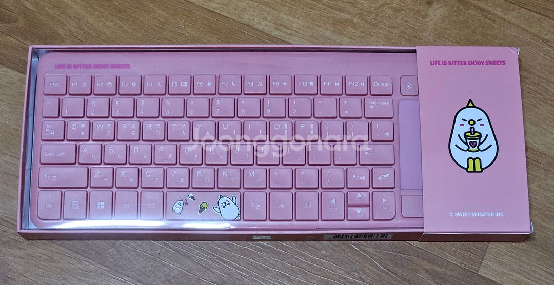 앱코 캐릭터 무선 터치패드 키보드--0