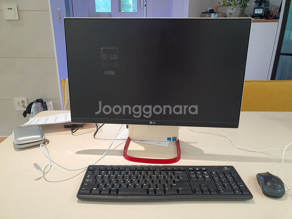LG 일체형PC + 로지텍 무선마우스/키보드--0