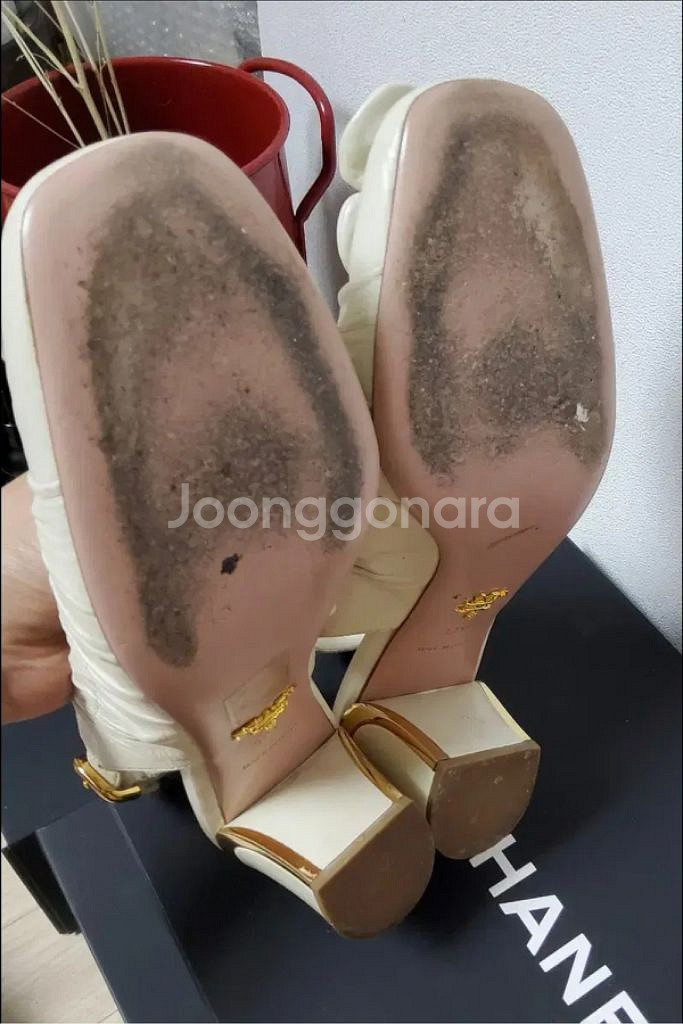 정품 -프라다 민트컬러 구두 슬링백( 스트랩 슈즈)--3