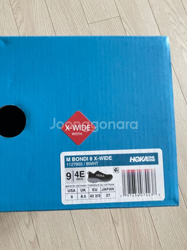호카 본디 (새상품) 모델 X-와이드 270사이즈--6