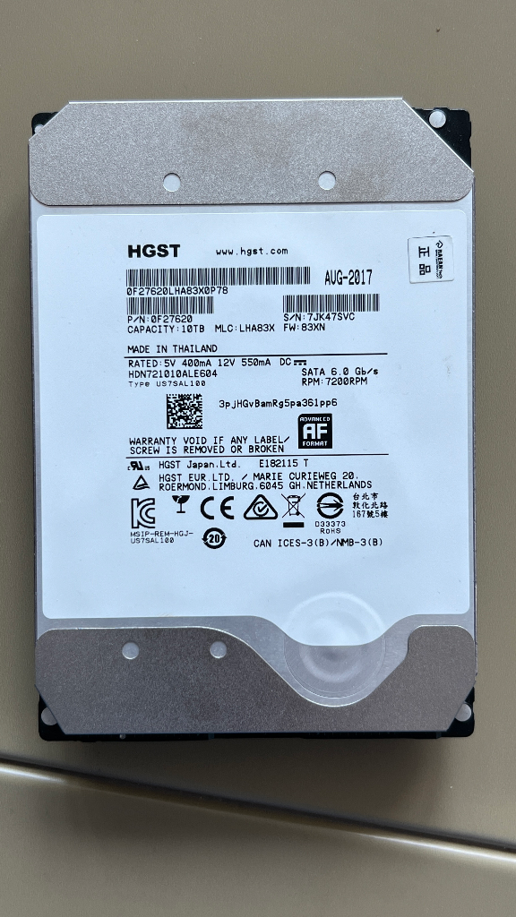 HGST Deskstar Nas 10TB HDD 판매
