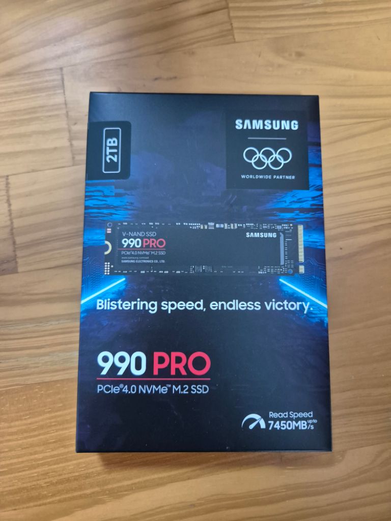 삼성 ssd 2tb 990 pro 국내 정품 미개봉