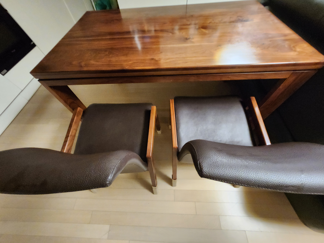 호두나무 식탁세트(의자)