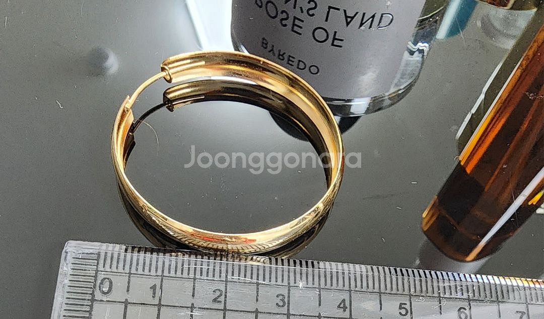18k 엘로우 링귀걸이(가격인하)--1