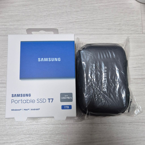 미개봉) 삼성 외장 SSD T7, 1TB 블루 새제품