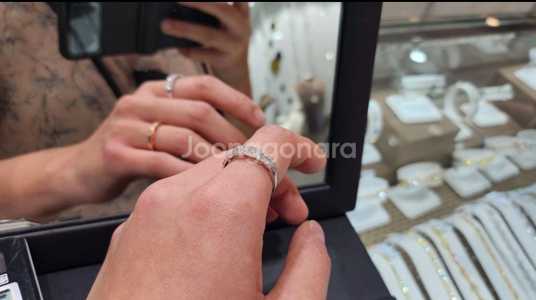천연다이아 절대반지 18k--2