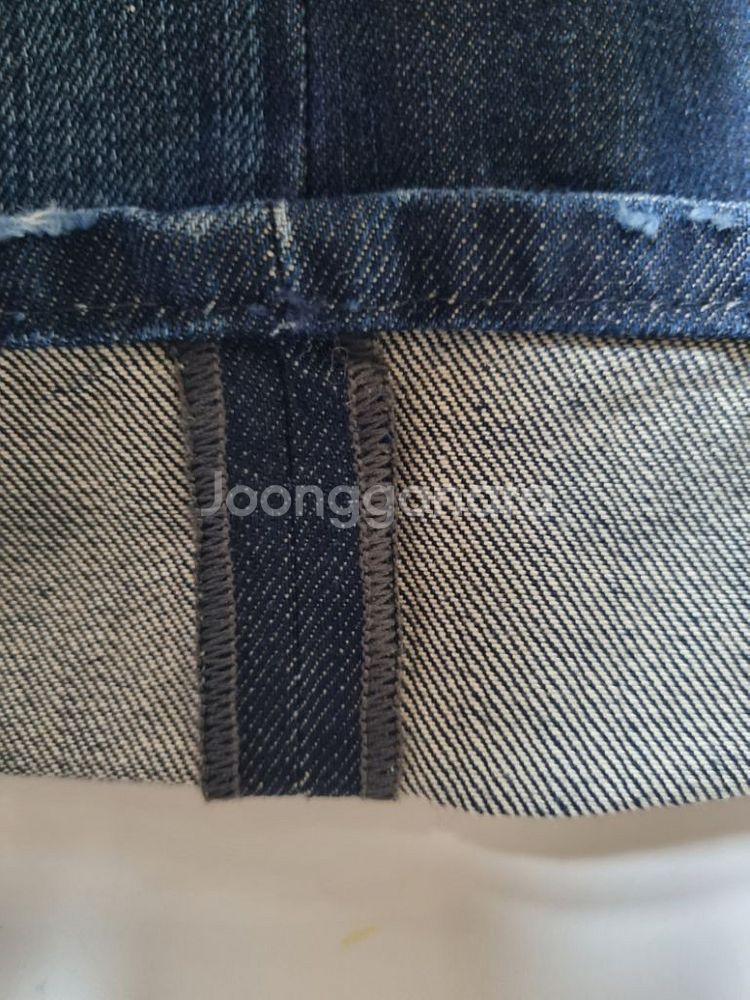 32)디젤 가죽패치 이태리 백화점판 데님 생지 워싱--4