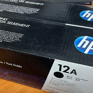 HP 12A 2팩 검정 정품 레이저젯 토너 카트리지