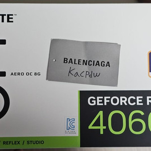 기가바이트 RTX 4060 RTX4060 AERO