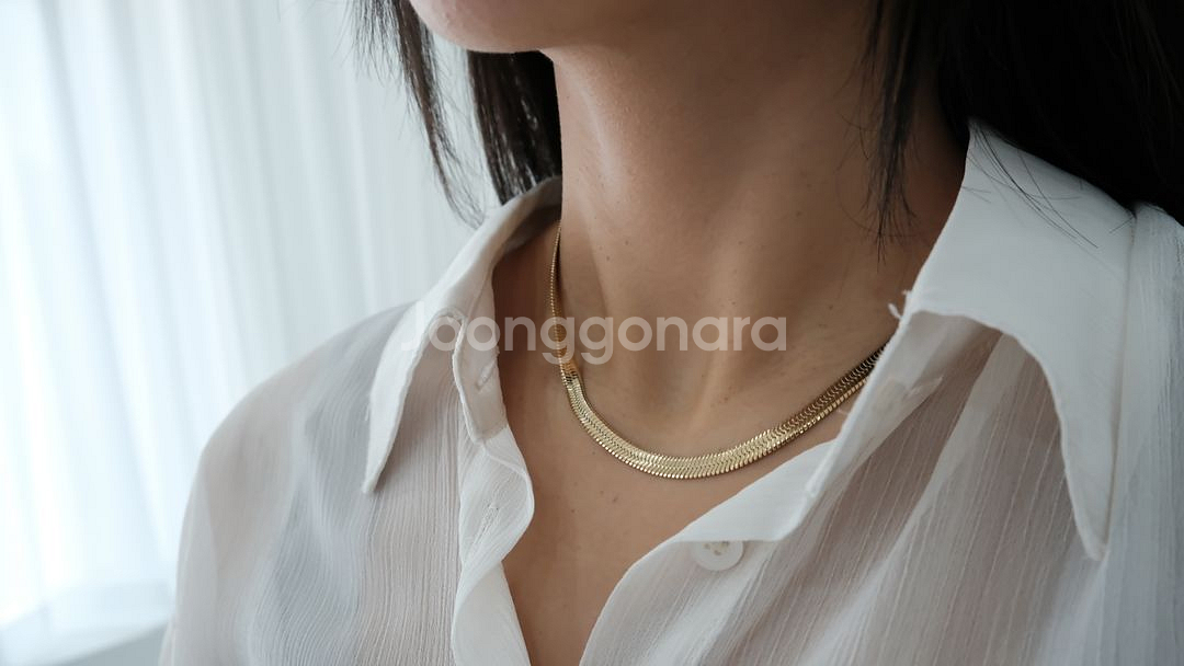 써지컬 18k 이온도금 뱀줄 목걸이 팔찌 발찌--3