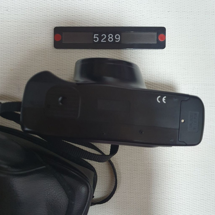 삼성 캐녹스 퍼지줌 1050 필름카메라 파우치포함--3