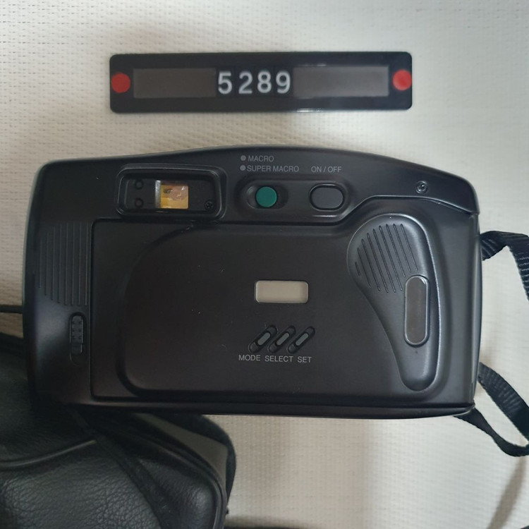 삼성 캐녹스 퍼지줌 1050 필름카메라 파우치포함--2