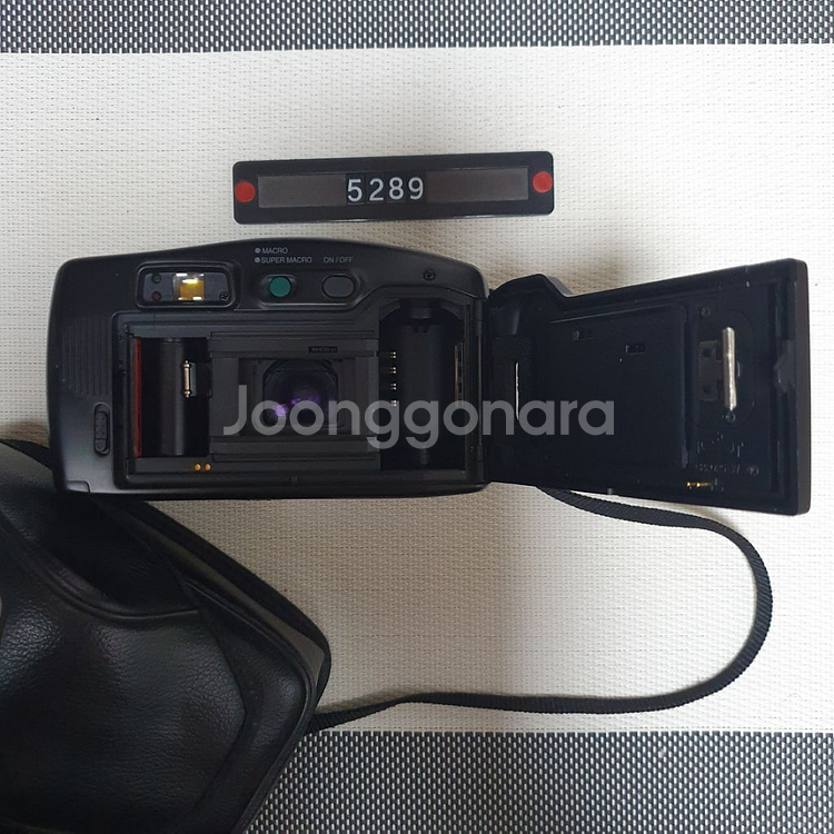 삼성 캐녹스 퍼지줌 1050 필름카메라 파우치포함--4