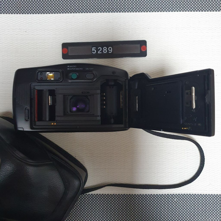 삼성 캐녹스 퍼지줌 1050 필름카메라 파우치포함--4