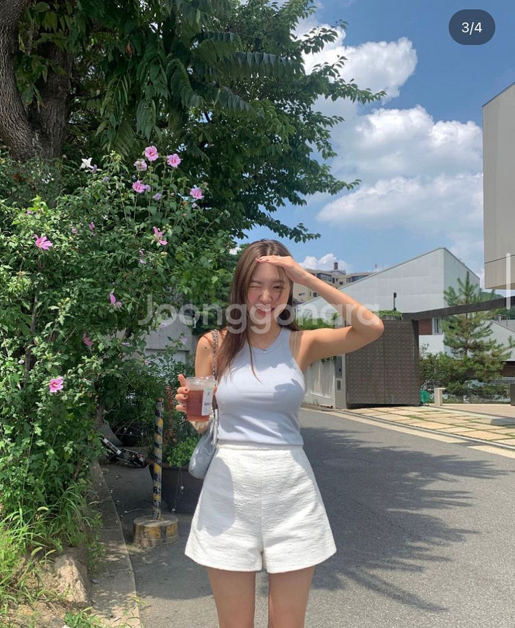 타낫(구 코드유) 반팔 가디건 트위드 팬츠 새상품--2